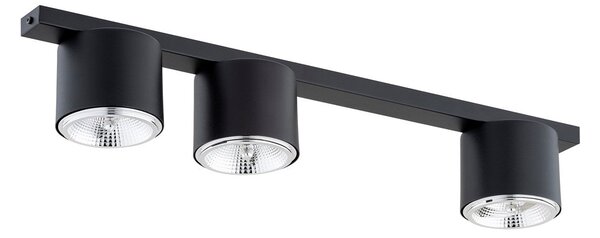 Stropní svítidlo NANO 3 – černé, 3× GU10 AR111, šířka 70 cm