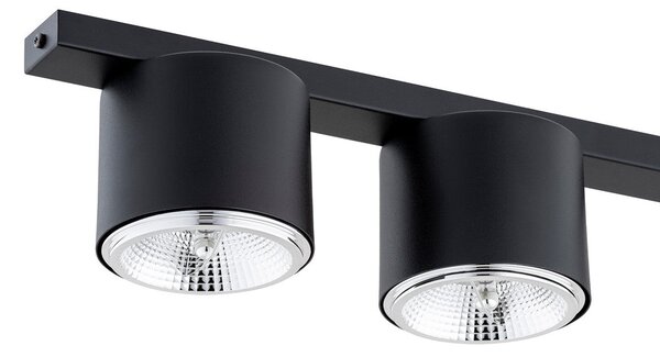 Stropní svítidlo NANO 3 – černé, 3× GU10 AR111, šířka 70 cm