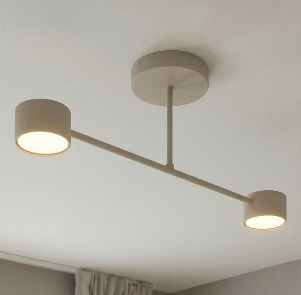 Stropní svítidlo HALO 2 – moka, 2× GX53, šířka 60 cm
