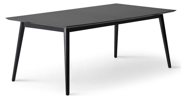 Černý rozkládací jídelní stůl s černou deskou 100x210 cm Meza – Hammel Furniture