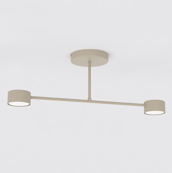 Stropní svítidlo HALO 2 – moka, 2× GX53, šířka 60 cm