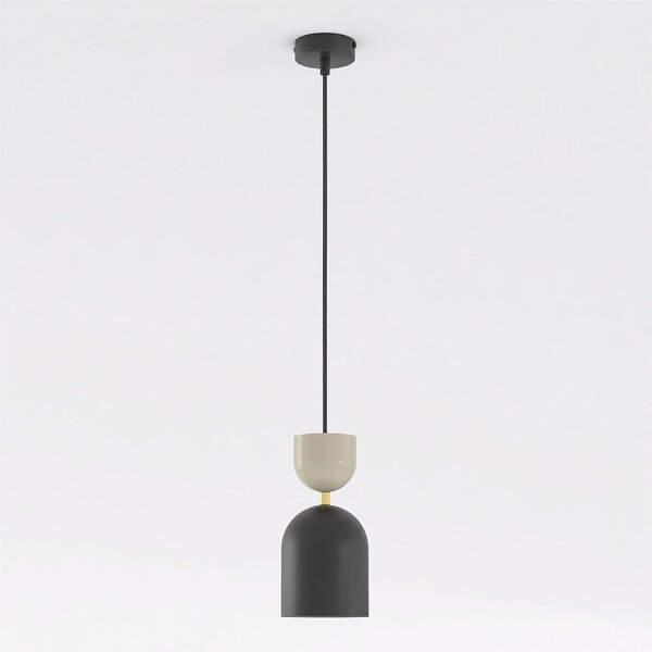 Závěsné svítidlo GAUDI 1 – černé / moka, 1× E14, šířka 11 cm