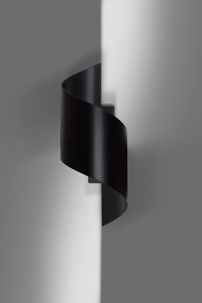 Nástěnné svítidlo SPINER – černé, 1× G9, šířka 14 cm