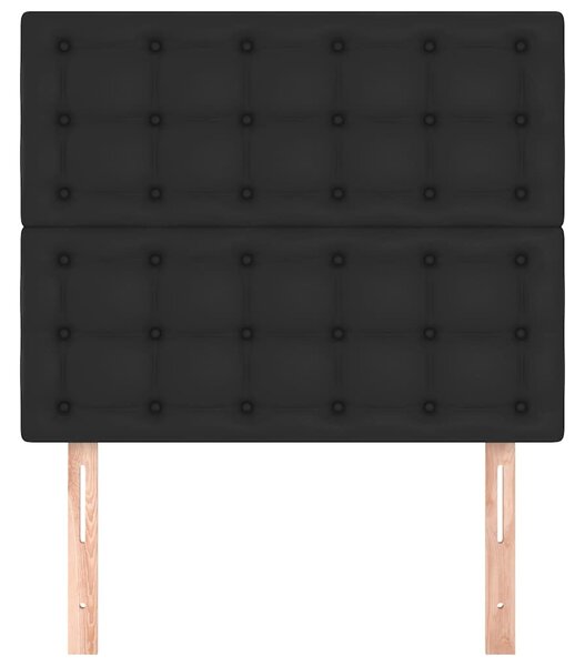 Čelo postele černé 90x5x118/128 cm umělá kůže 3116410