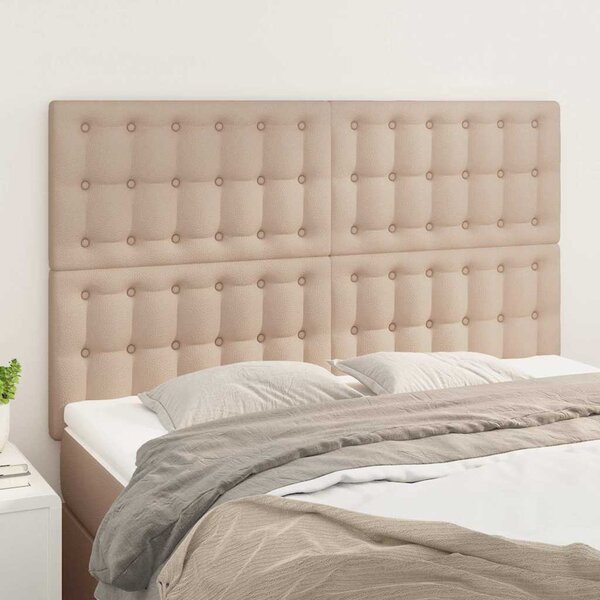 Čelo postele Cappuccino 144x5x118/128 cm umělá kůže 3116427