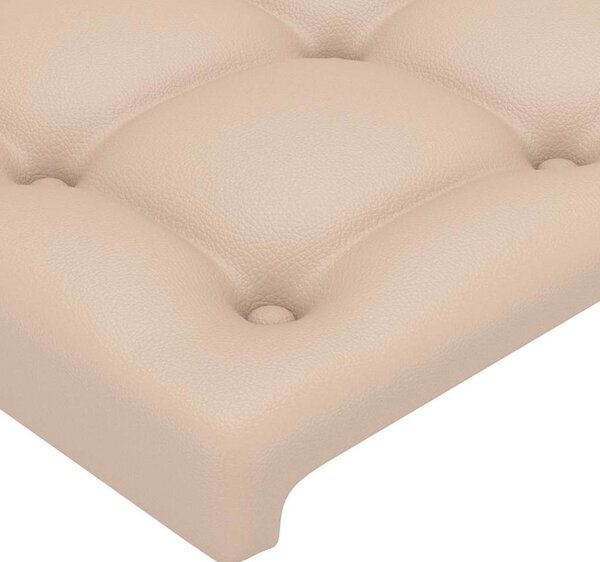 Čelo postele Cappuccino 144x5x118/128 cm umělá kůže 3116427