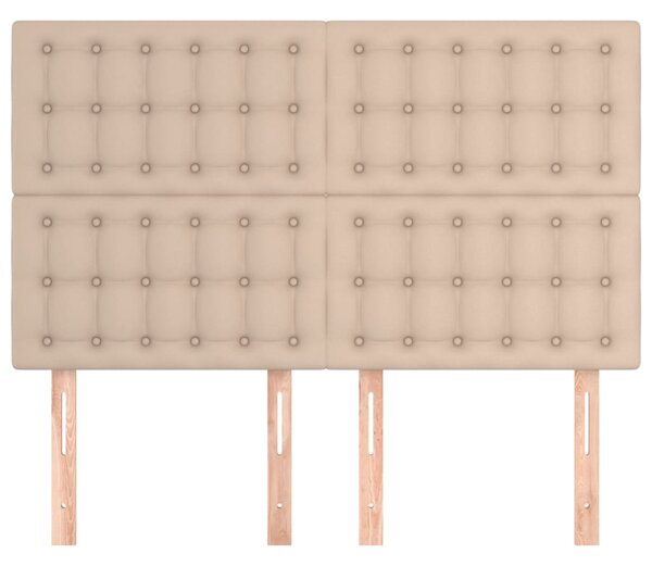 Čelo postele Cappuccino 144x5x118/128 cm umělá kůže 3116427