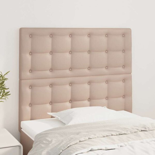 Čelo postele Cappuccino 100x5x118/128 cm umělá kůže 3116421