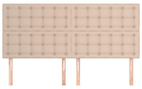 Čelo postele Cappuccino 200 x 5 x 118/128 cm umělá kůže 3116445