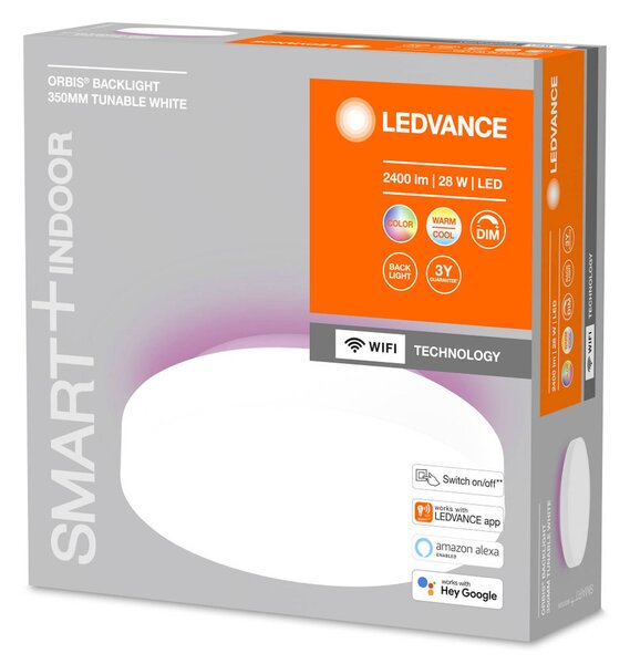 LEDVANCE SMART+ WiFi Orbis Backlight bílá Ø 35 cm