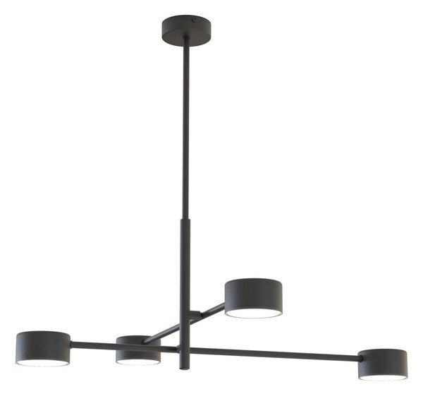 Stropní svítidlo NATSU 4 – černé, 4× GX53, šířka 64 cm
