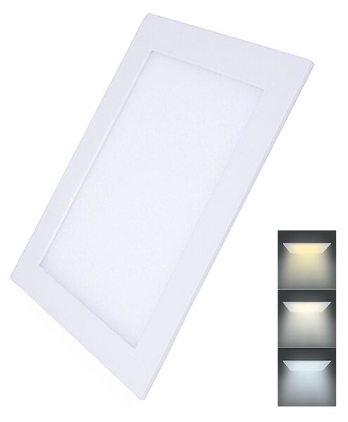 Solight LED mini panel CCT, podhledový, 24W, 1800lm, 3000K, 4000K, 6000K, čtvercový - WD145
