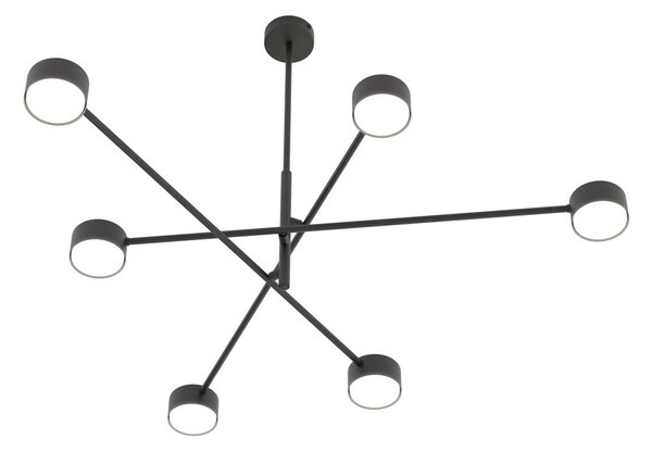 Stropní svítidlo NATSU 6 – černé, 6× GX53, šířka 84 cm