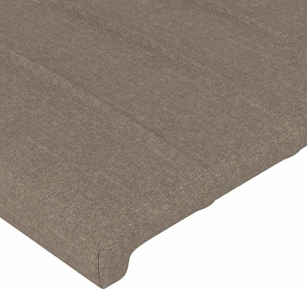 Čelo postele typu ušák taupe 83 x 16 x 78/88 cm textil 3118984