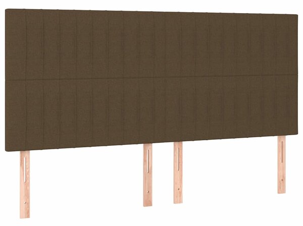 Box spring postel s matrací tmavě hnědá 160x200 cm textil 3131604