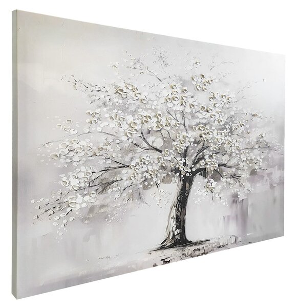 Obraz s ručně malovanými prvky 70x100 cm White Tree – Styler