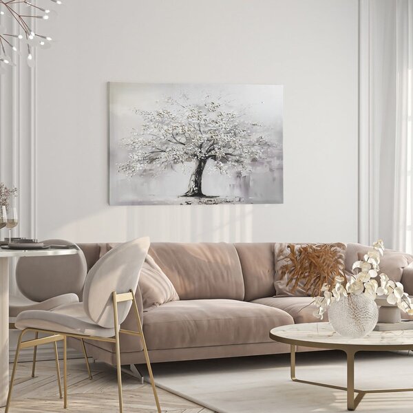 Obraz s ručně malovanými prvky 70x100 cm White Tree – Styler