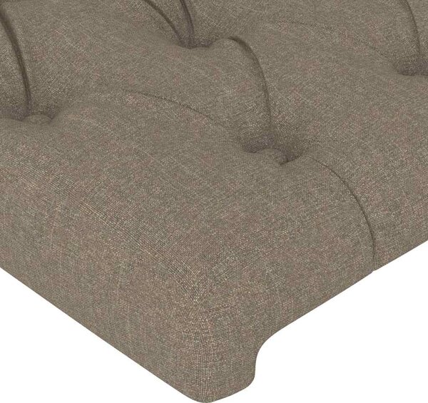 Čelo postele typu ušák taupe 83x16x118/128 cm textil 3119894