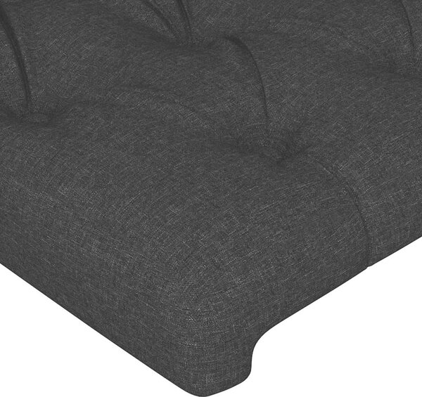 Čelo postele typu ušák černé 163x23x78/88 cm textil 3117488