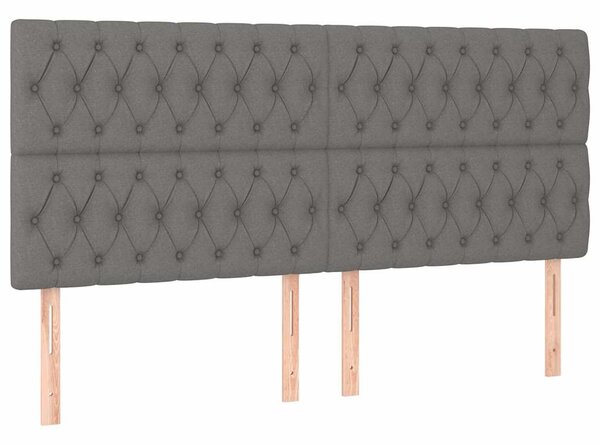 Box spring postel s matrací tmavě šedá 180x200 cm textil 3132250
