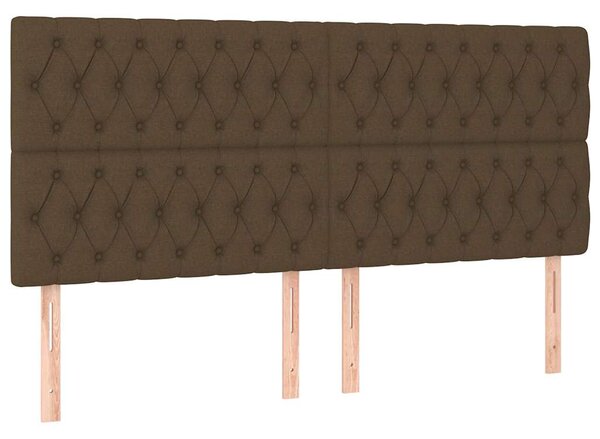 Box spring postel s matrací tmavě hnědá 180x200 cm textil 3128224
