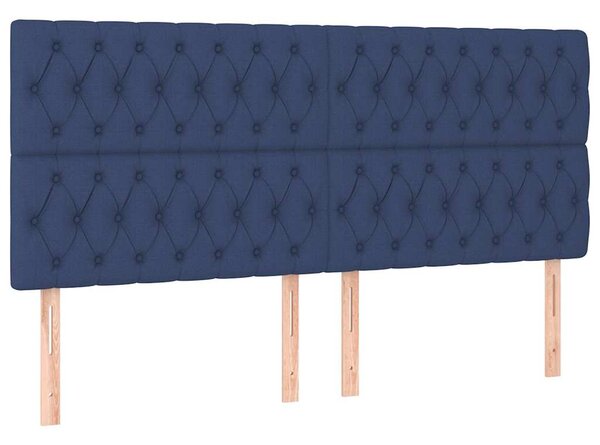 Box spring postel s matrací modrá 180x200 cm textil 3128787
