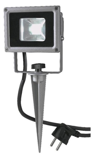 Zahradní LED reflektor EUROM LED 10P, stříbrná
