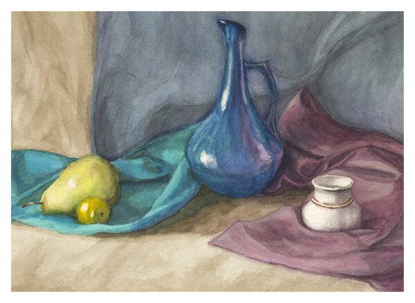 Obraz - Malované zátiší (70x50 cm)