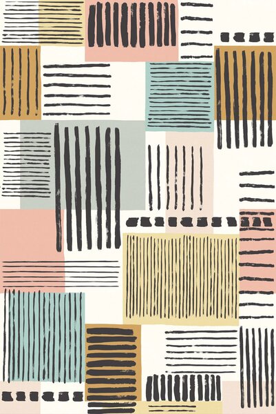 Geometrická obrazová tapeta 377205, 186x280cm, Stripes+, Eijffinger