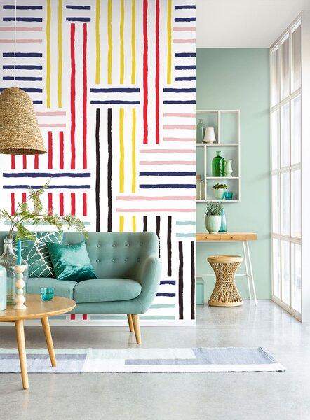 Obrazová tapeta geometrický vzor 377204, 186x280cm,, Stripes+, Eijffinger