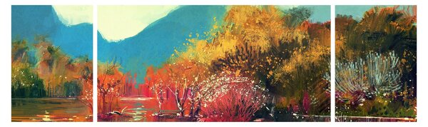 Obraz - Barvy podzimu (170x50 cm)