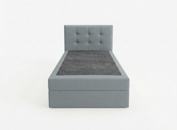 Čalouněná postel boxspring DIRELIS TRINITY 90x200 cm šedá Matrace: Matrace Bonell pružinová