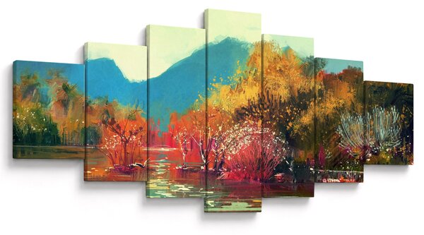 Obraz - Barvy podzimu (210x100 cm)