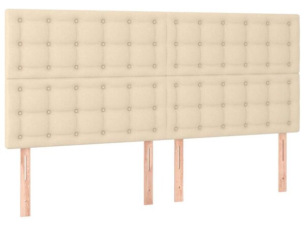 Box spring postel s matrací krémová 160x200 cm textil 3131766