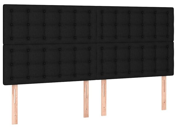 Box spring postel s matrací černá 160x200 cm textil 3128855