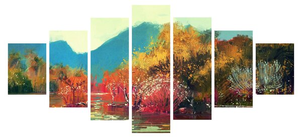 Obraz - Barvy podzimu (210x100 cm)