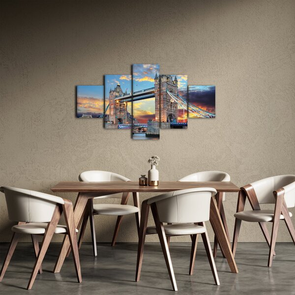Obraz - Tower Bridge, Londýn, Anglie (125x70 cm)