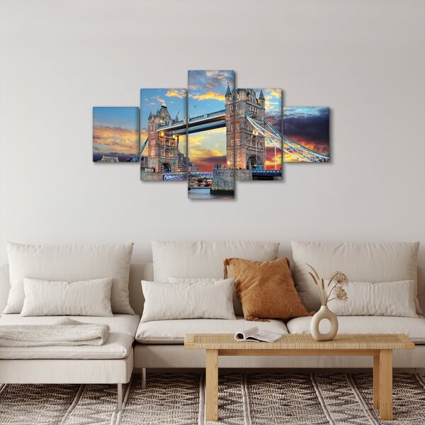 Obraz - Tower Bridge, Londýn, Anglie (125x70 cm)