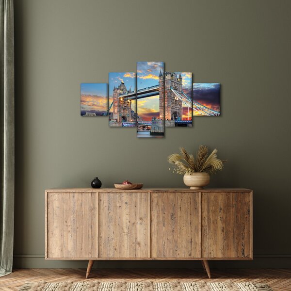 Obraz - Tower Bridge, Londýn, Anglie (125x70 cm)