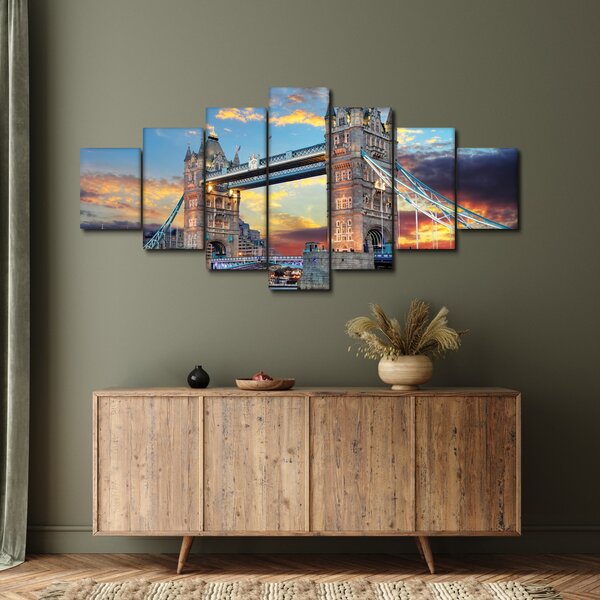 Obraz - Tower Bridge, Londýn, Anglie (210x100 cm)