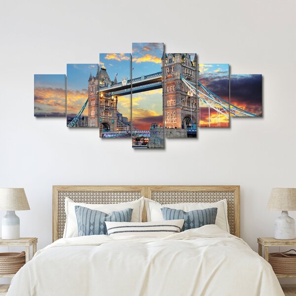 Obraz - Tower Bridge, Londýn, Anglie (210x100 cm)