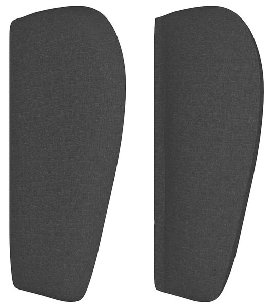 Čelo postele typu ušák černé 163x23x78/88 cm textil 3117488
