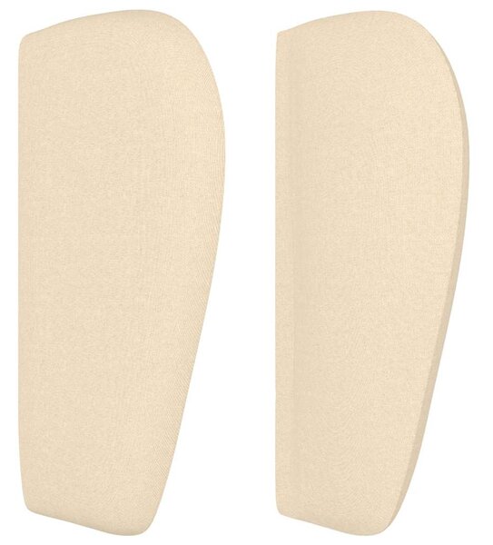 Čelo postele typu ušák krémové 147x23x78/88 cm textil 3117287