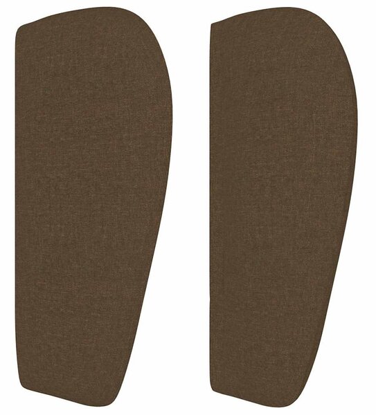 Čelo postele typu ušák tmavě hnědé 83x23x78/88 cm textil 3117121