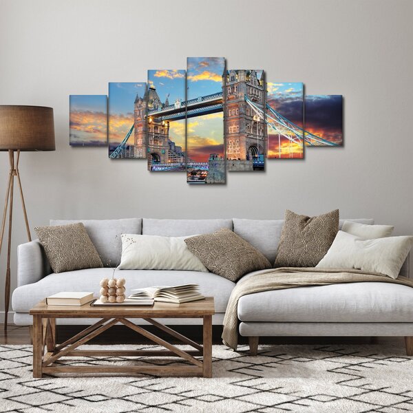 Obraz - Tower Bridge, Londýn, Anglie (210x100 cm)