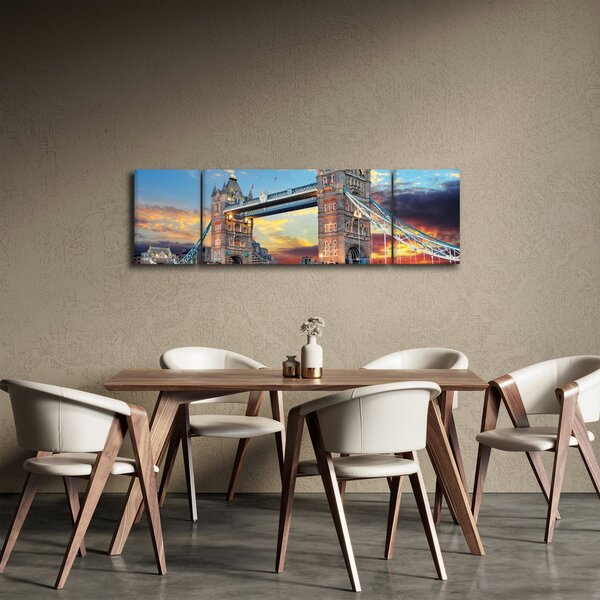 Obraz - Tower Bridge, Londýn, Anglie (170x50 cm)