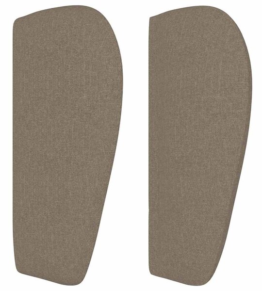 Čelo postele typu ušák taupe 83x23x78/88 cm textil 3117458