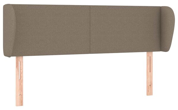 Čelo postele typu ušák taupe 147x23x78/88 cm textil 3116866