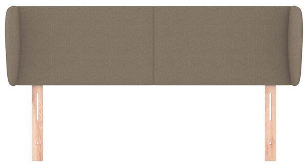 Čelo postele typu ušák taupe 147x23x78/88 cm textil 3116866