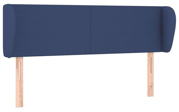 Čelo postele typu ušák modré 147x23x78/88 cm textil 3116868